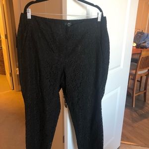 Jcrew lace cropped pants